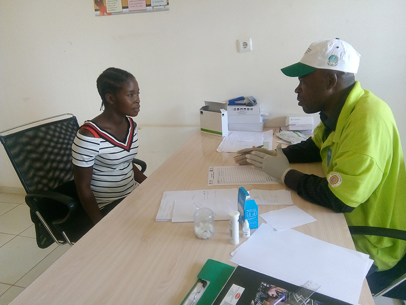 Voluntary counselling and testing at Boa Vida health unit Kuando Kubango